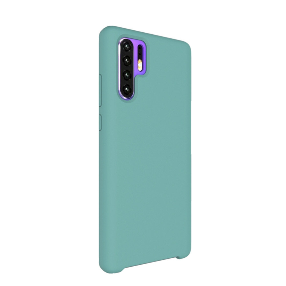 Solid Color Liquid Silicone Shockproof Coverage Case For Huawei P30 Pro(Blue) Blue 8881471540941