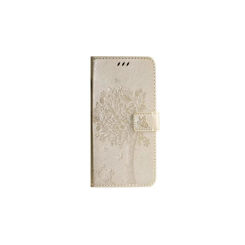 For Galaxy S20 Tree & Cat Pattern Pressed Printing Horizontal Flip Pu Leather Case 8881471543379