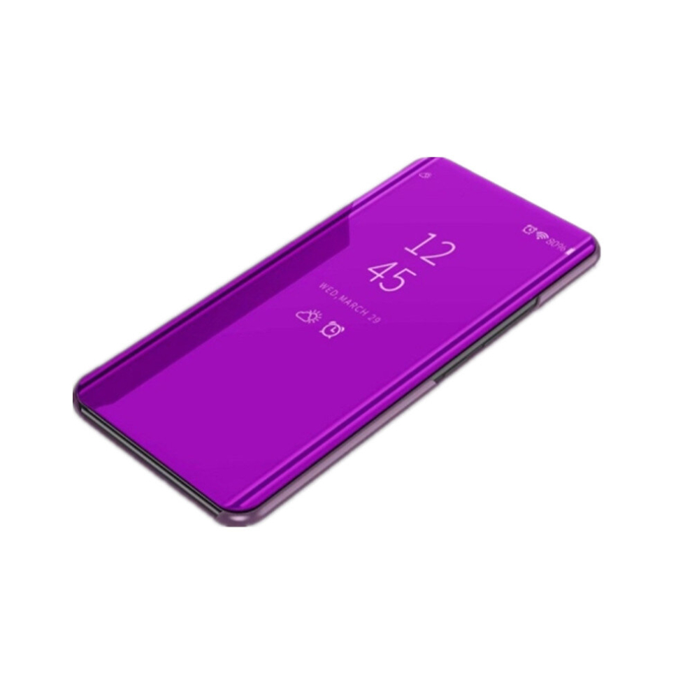 For Galaxy S8 Electroplating Mirror Horizontal Flip Leather Case With Sleep / Wake-Up Function(Fuchsia) Fuchsia 8881471539938