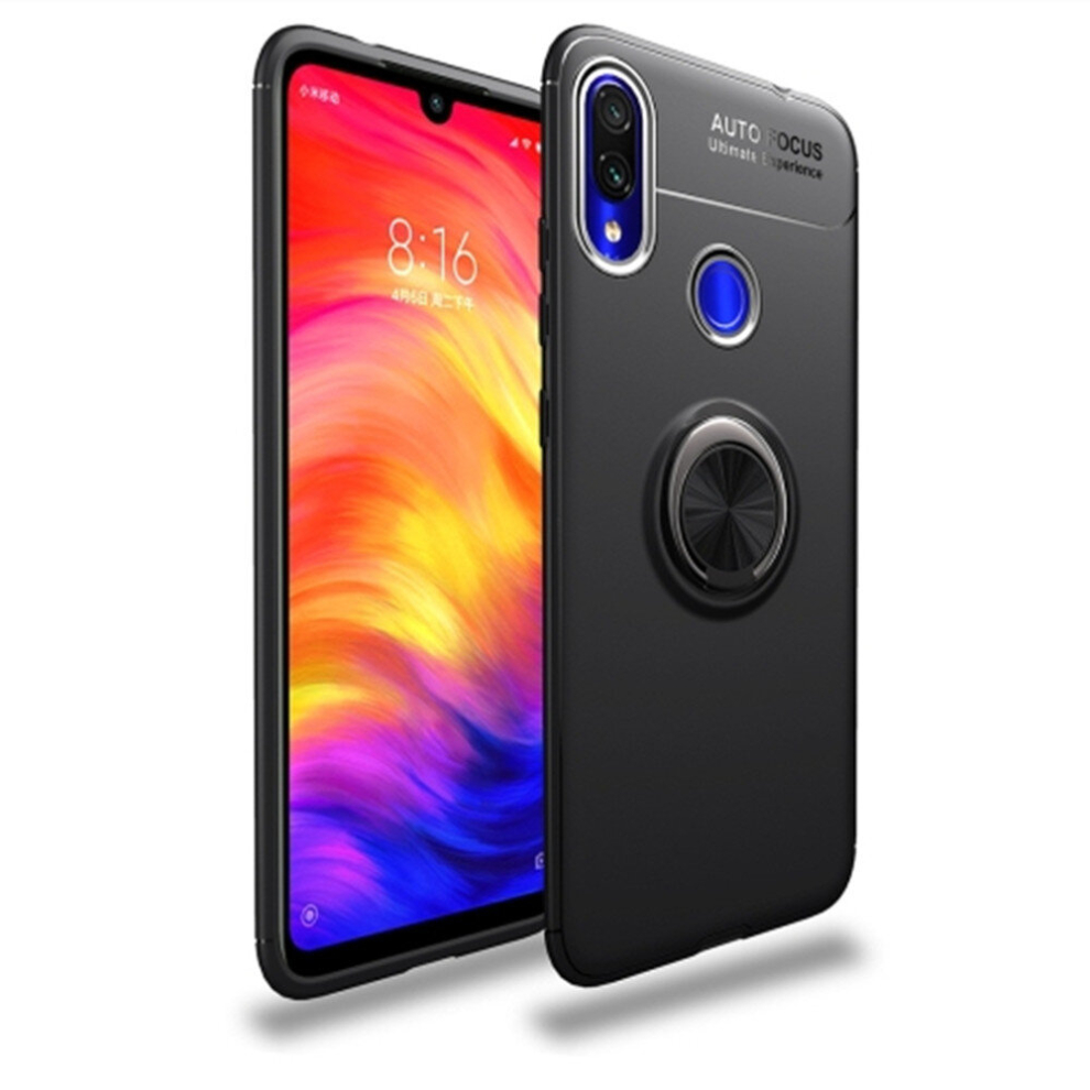 Shockproof Tpu Case For Xiaomi Redmi Note 7, With Invisible Holder (Black) Black 8881471546509