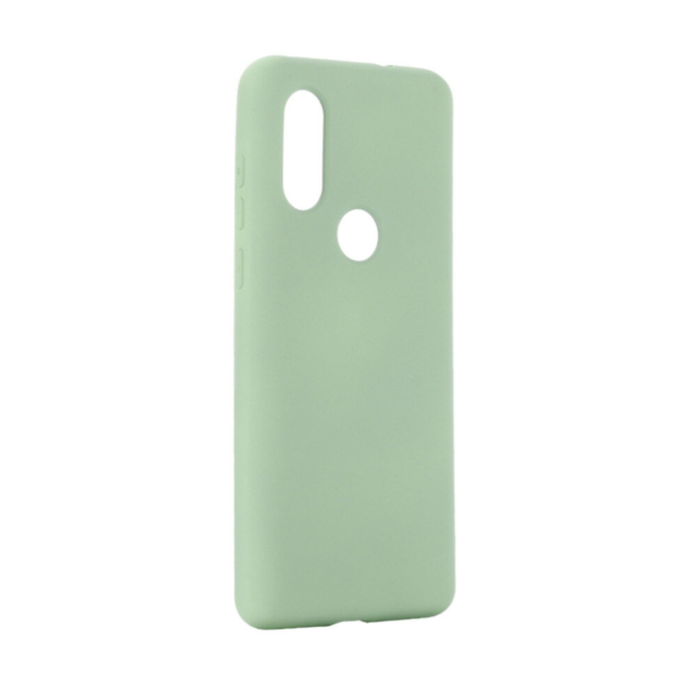 Solid Color Liquid Silicone Shockproof Full Coverage Case For Motorola One Vision & P40(Green) Green 8881471541870