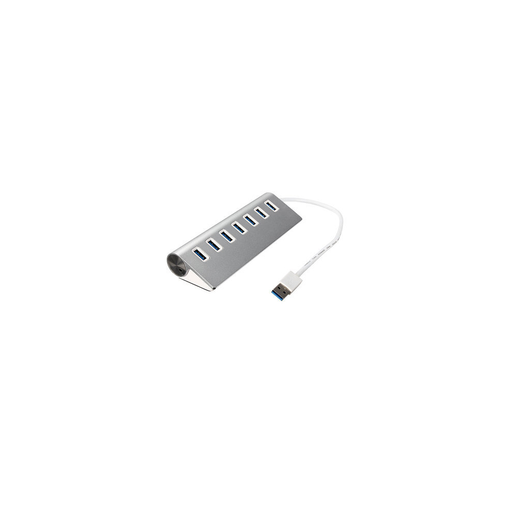 Photos - Card Reader / USB Hub Keshen 5Gbps Hi-Speed Aluminum USB 3.0 7-Port Splitter Hub Adapter 