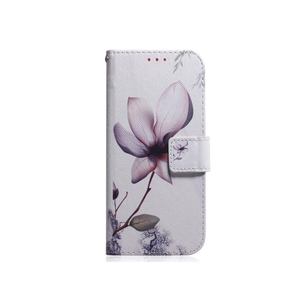 Magnolia Flower Pattern Coloured Drawing Horizontal Flip Leather Case For Galaxy S10 8881471542617