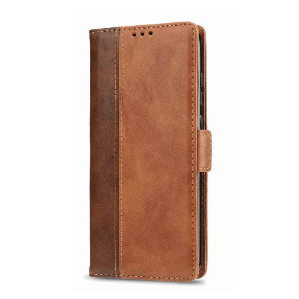 For Xiaomi Redmi Note 8 Retro Texture Contrast Color Splicing Horizontal Flip Tpu + Pu Leather Case With Card Slots & Holder & Wallet(Brown) Brown 8881471547445