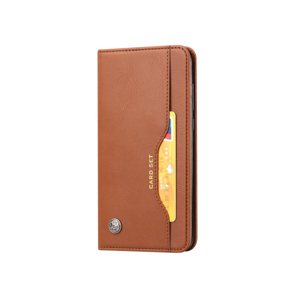 For Galaxy S20 Ultra Knead Skin Texture Horizontal Flip Leather Case With Photo Frame & Holder & Card Slots & Wallet(Brown) Brown 8881471549593