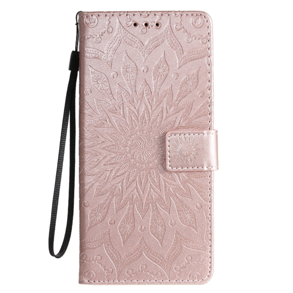 For Galaxy S20 Ultra Sun Print Horizontal Flip Protective Case With Holder & Card Slots & Wallet(Rose ) Gold 8881471549067