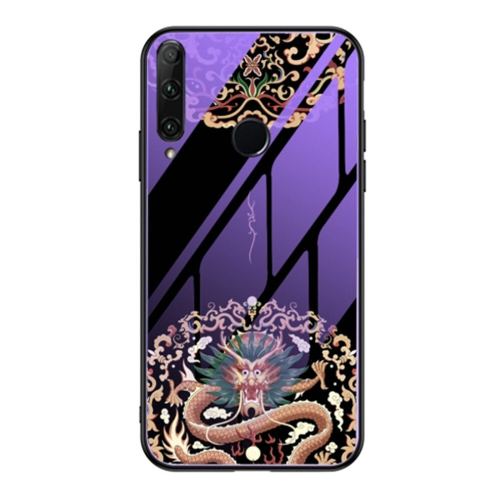 For Huawei Nova3 Luminous Painting Glass + Tpu Protective Case(Dragon) 8881471541016