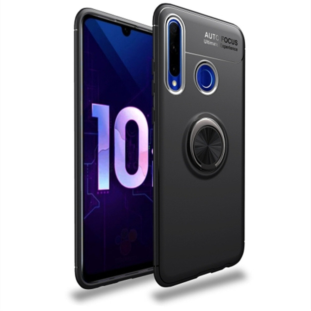 Shockproof Tpu Case For Huawei Honor 10I, With Invisible Holder (Black) Black 8881471544987