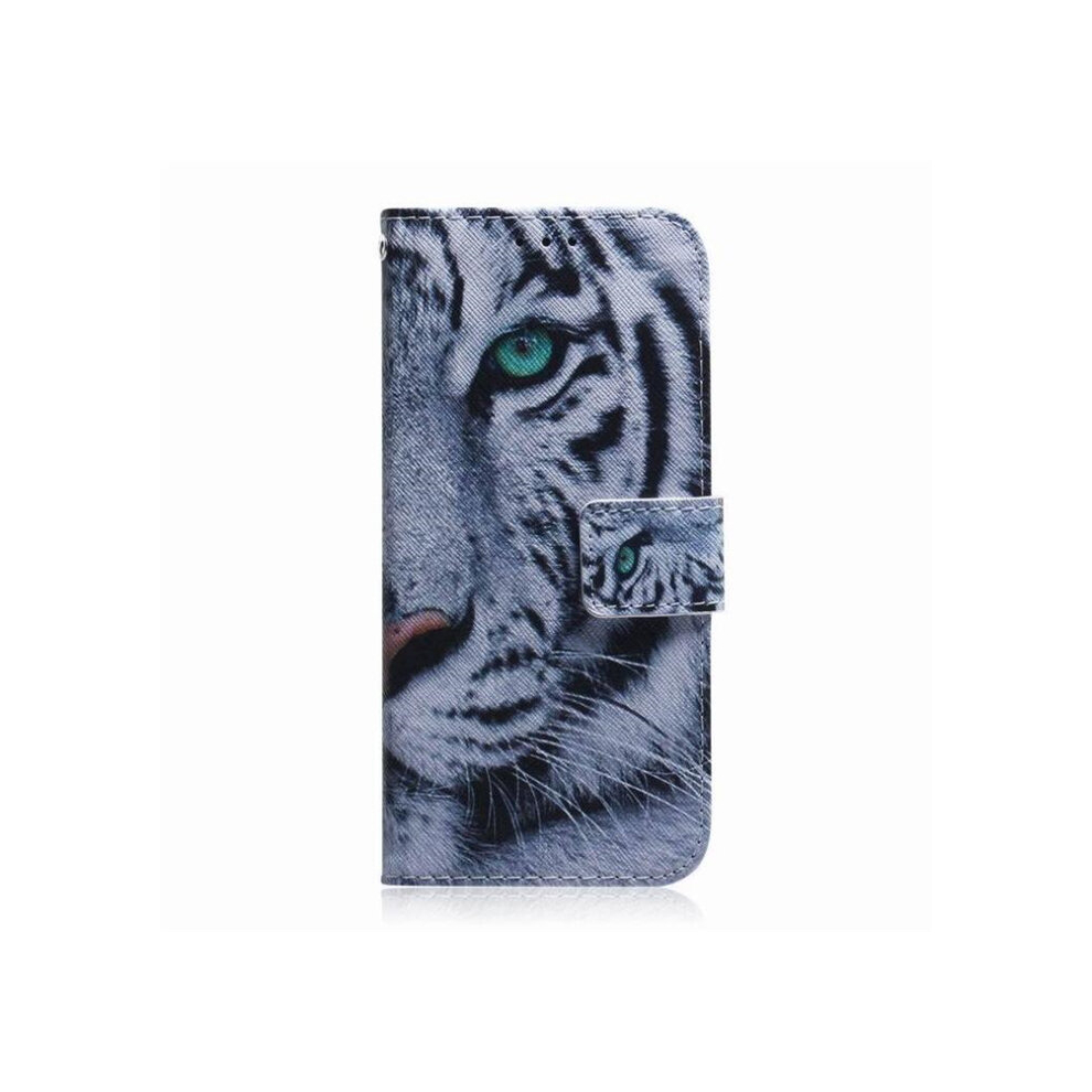 Tiger Pattern Coloured Drawing Horizontal Flip Leather Case For Huawei P30 Lite / Nova 4E 8881471546783