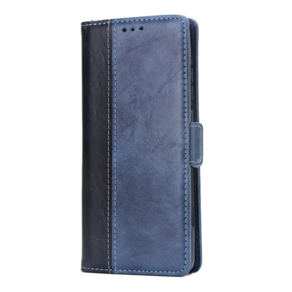 For Huawei P30 Pro Retro Texture Contrast Color Splicing Horizontal Flip Tpu + Pu Leather Case With Card Slots & Holder & Wallet(Blue) Blue 8881471544000
