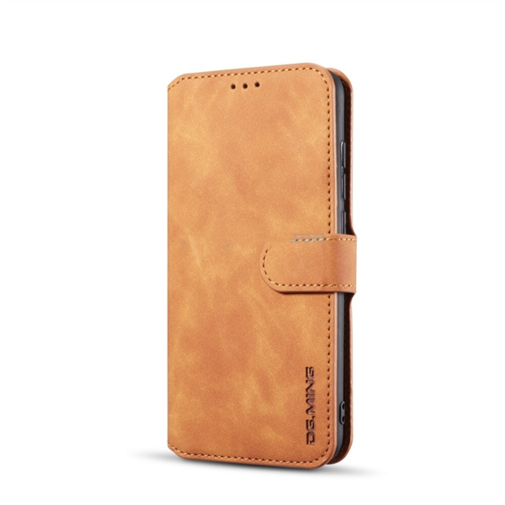Retro Oil Side Horizontal Flip Case For Xiaomi Redmi Note 6 Pro, With Holder & Card Slots & Wallet (Brown) Brown 8881471541986