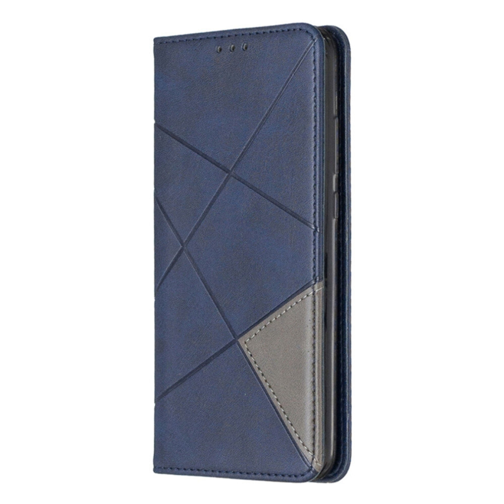 Rhombus Texture Horizontal Flip Magnetic Leather Case With Holder & Card Slots For Huawei P Smart+ 2019 / Honor 10I (Blue) Blue 8881471540484