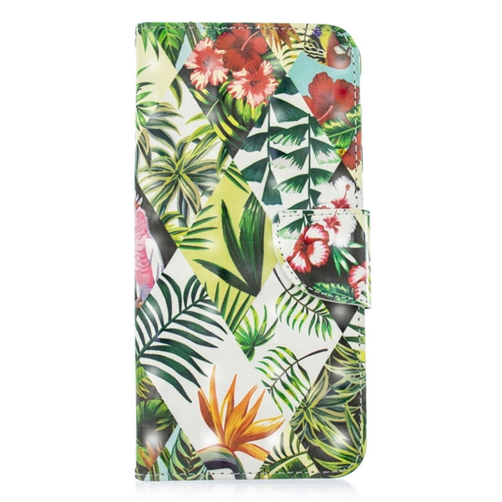 3D Colored Drawing Pattern Horizontal Flip Leather Case For Samsung Galaxy J5 2017, With Holder & Card Slots & Wallet(Banana Leaf) 8881471550292