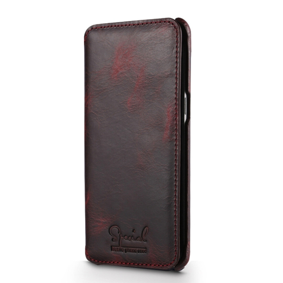For Galaxy S8 Plus Oil Wax Cowhide Simple Horizontal Flip Leather Case With Card Slots & Wallet 8881471545137