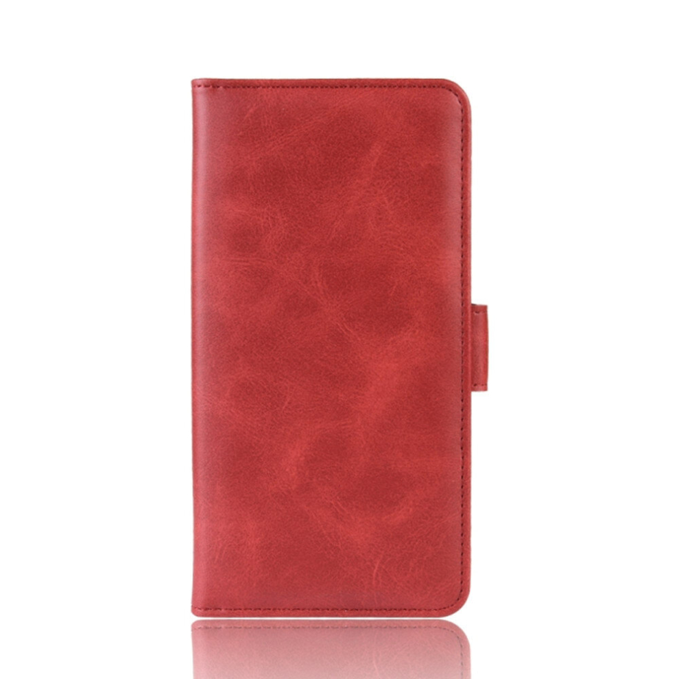 For Galaxy A01 Dual-Side Magnetic Buckle Horizontal Flip Leather Case With Holder & Card Slots & Wallet(Red) Red 8881471540262