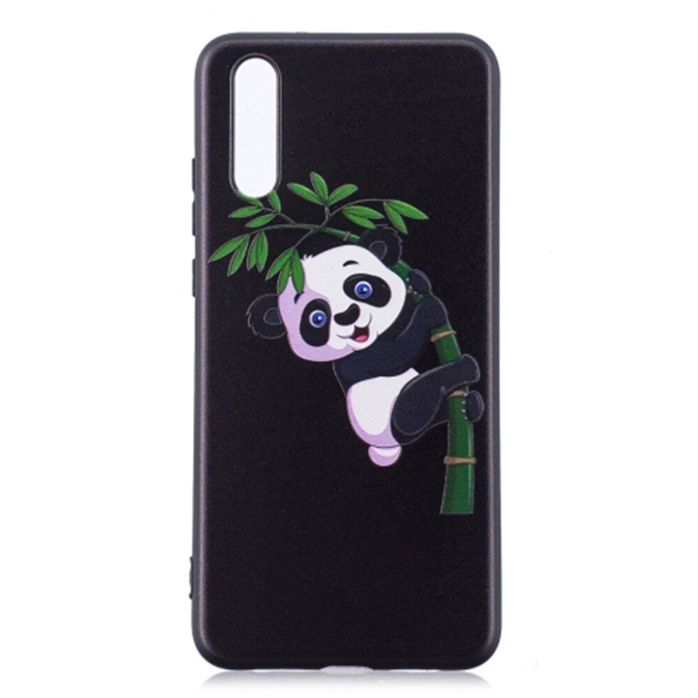 Embossment Patterned Tpu Soft Protector Cover Case For Huawei P20(Panda And Bamboo) 8881471549685