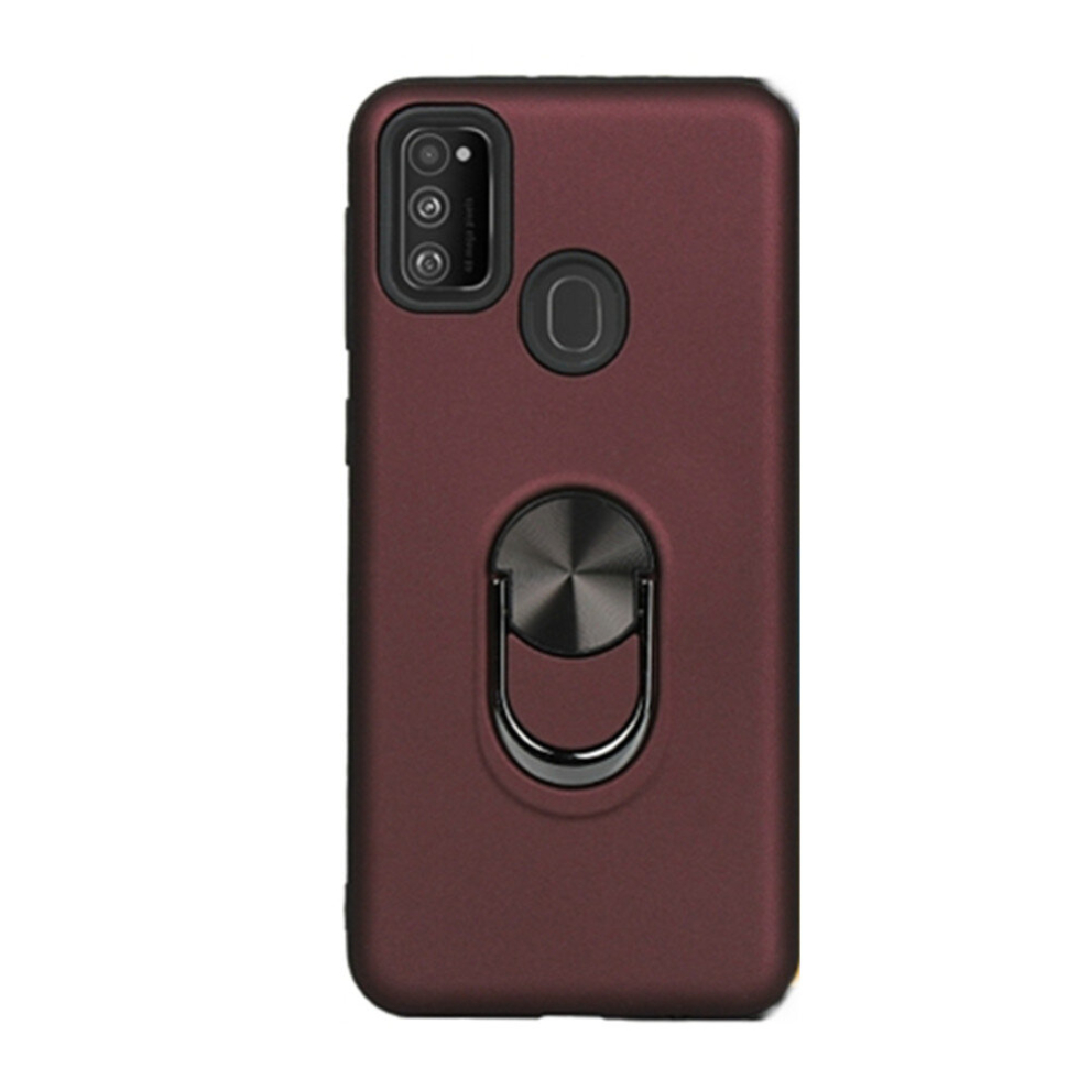 2Pc For Galaxy M30s? 360 Rotary Multifunctional Stent Pc+Tpu Case With Magnetic Invisible Holder(Jujube ) Red 8881471543508