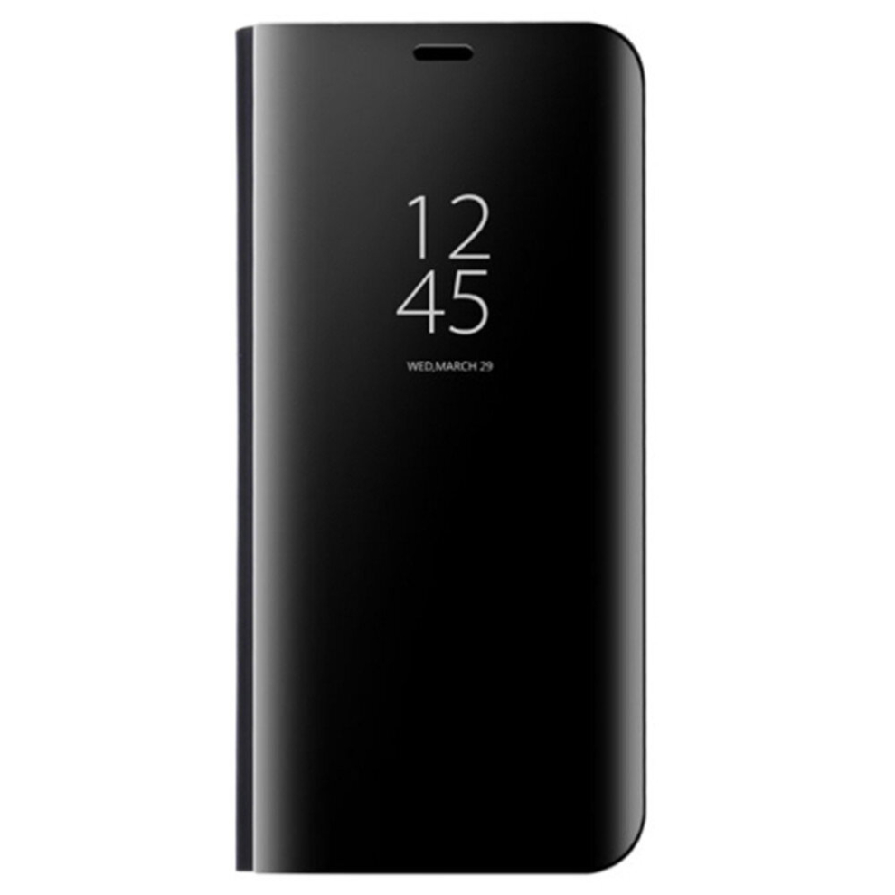 2 Pcs For Huawei Mate 9 Electroplating Pc + Pu Horizontal Flip Protective Case With Holder & Sleep / Wake-Up Function (Black) Black 8881471542945