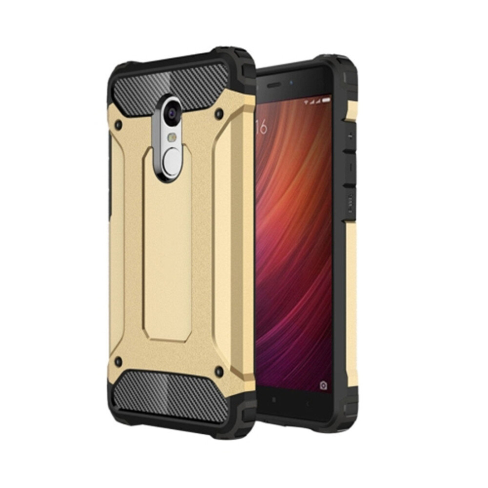2Pcs For Xiaomi Redmi Note 4 Tough Armor Tpu + Pc Combination Case(Gold) Gold 8881471543607