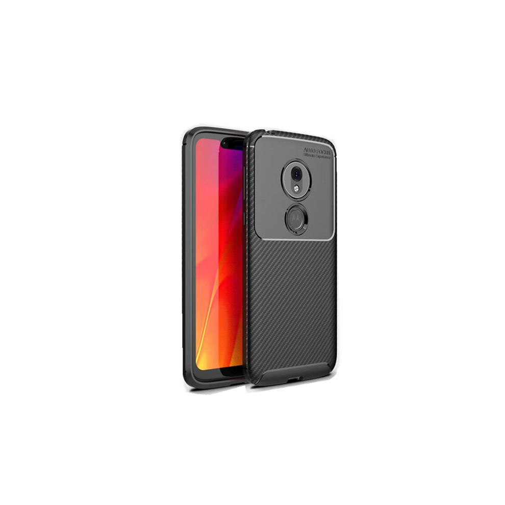 2Pcs Beetle Series Carbon Fiber Texture Shockproof Tpu Case For Motorola Moto G7 Play 8881471545380
