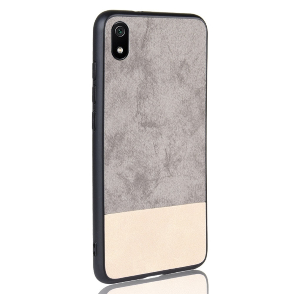 Shockproof Color Matching Denim Pc + Pu + Tpu Protective Case For Xiaomi Redmi 7A(Gray) Gray 8881471542259