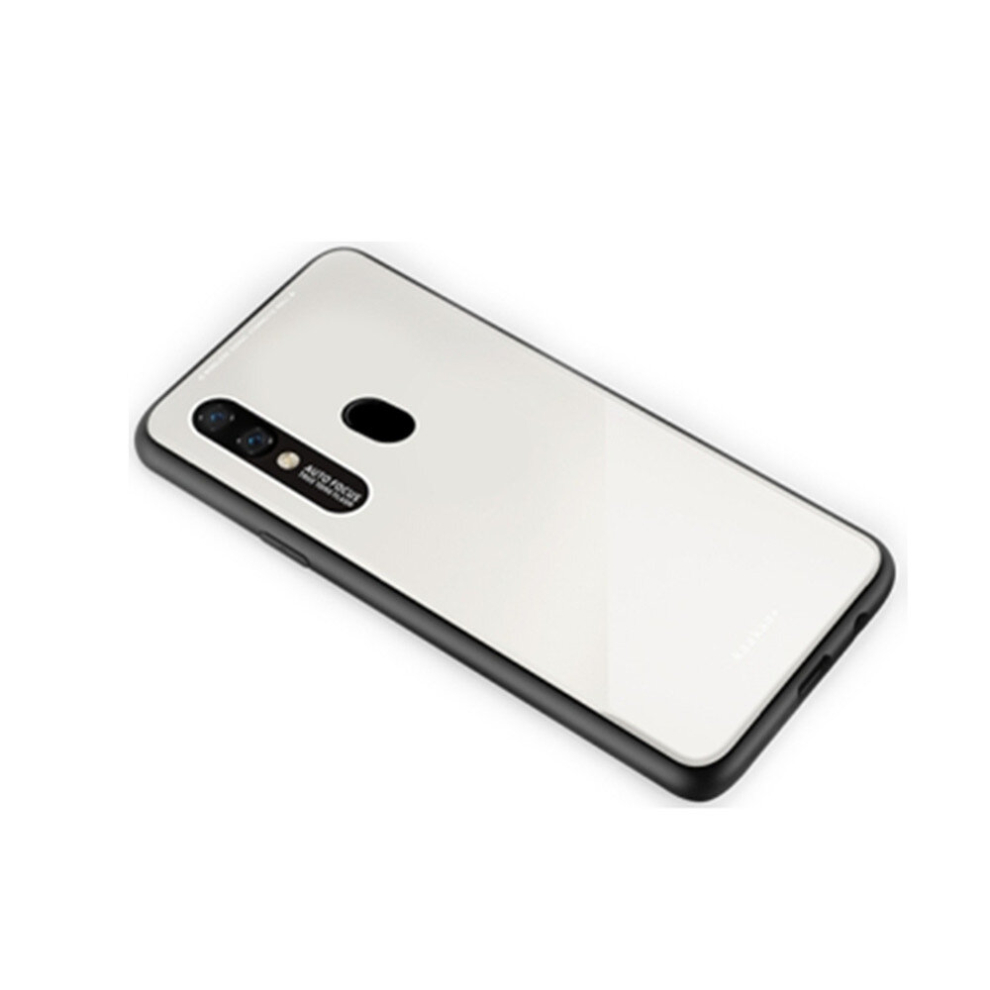 2 Pcs Eye Protection Tpu Acrylic Protection Case For Galaxy M20(White) White 8881471544154