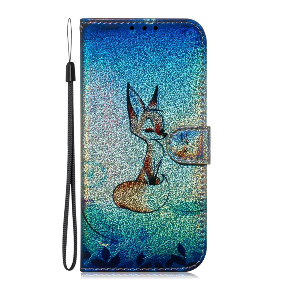For Xiaomi Redmi 7A Colored Drawing Pattern Colorful Magnetic Buckle Horizontal Flip Pu Leather Case With Holder & Card Slots & Wallet & Lanyard(Fox) 8881471539822