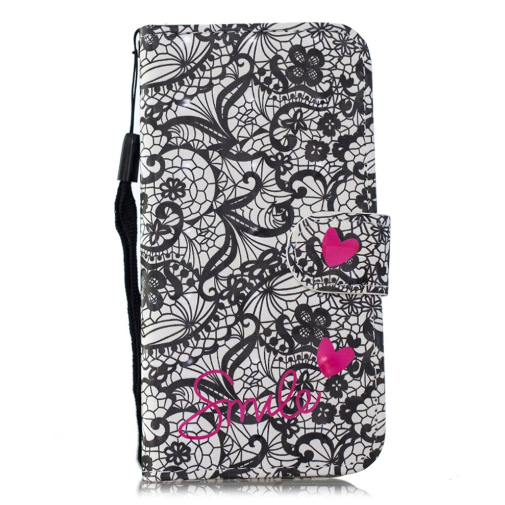 3D Painting Pattern Coloured Drawing Horizontal Flip Pu Leather Case With Holder & Card Slots & Wallet For Huawei P20 Lite(Lace Flower) 8881471542228