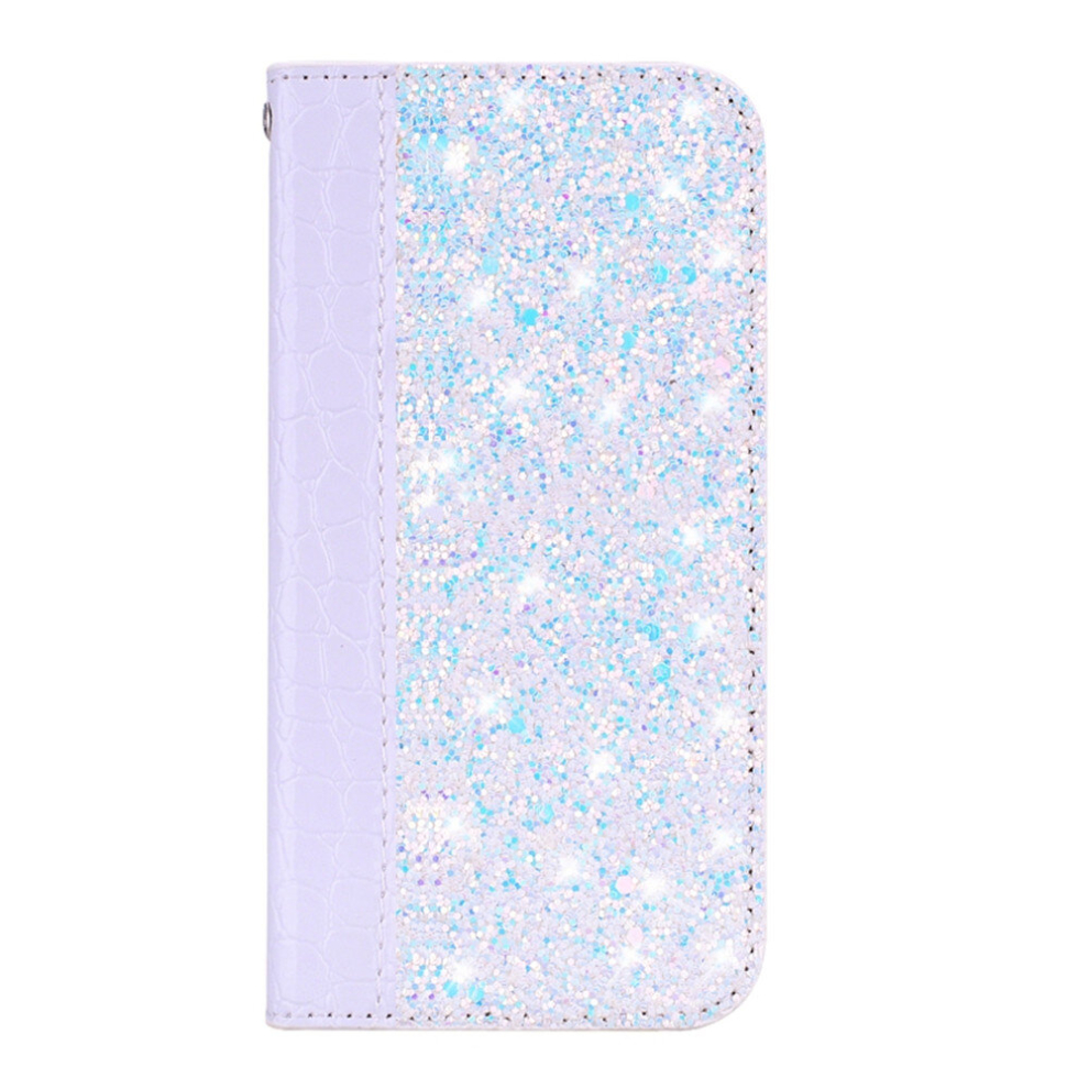 Crocodile Texture Glitter Powder Horizontal Flip Leather Case For Huawei P30 Lite, With Card Slots & Holder (White) White 8881471546875