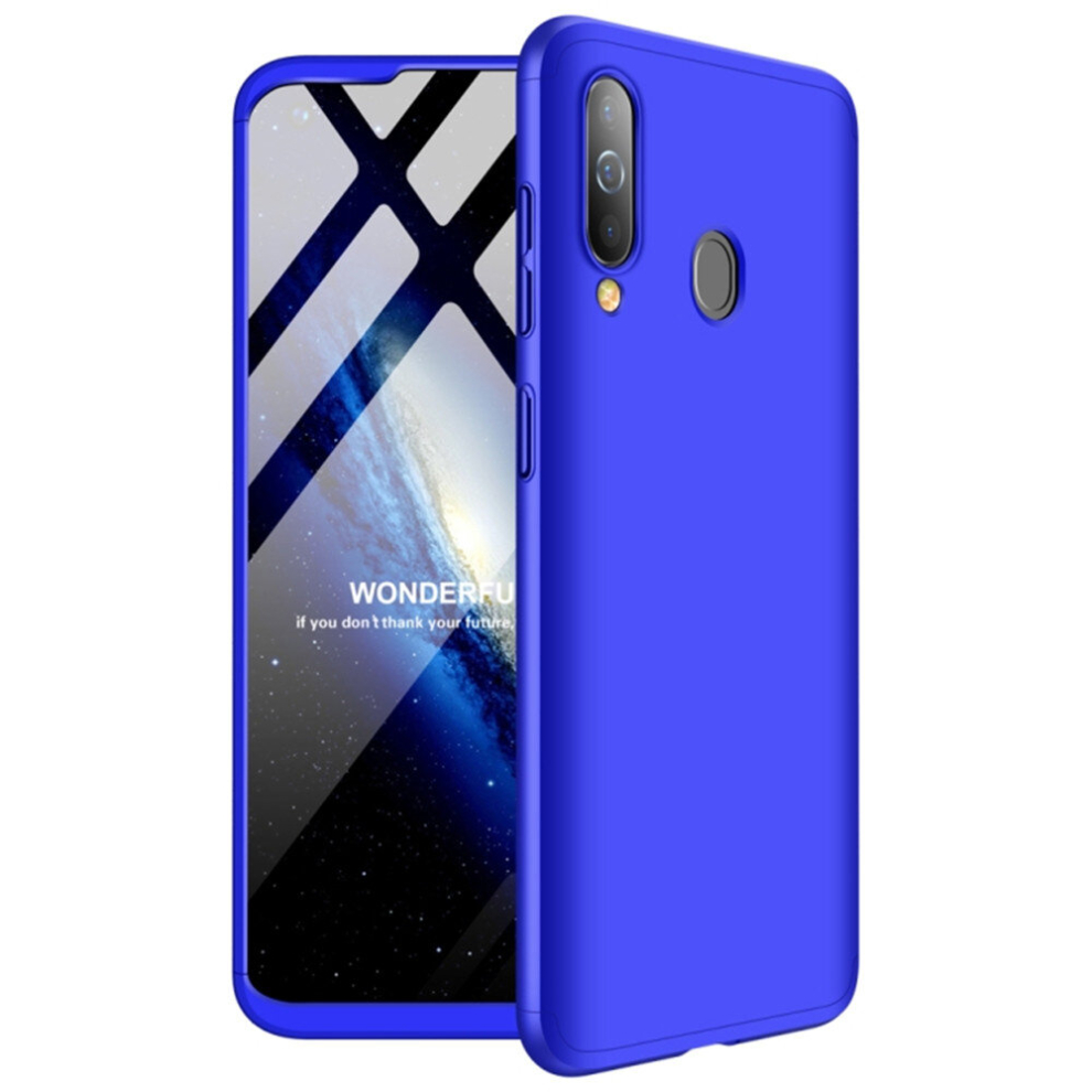 Three Stage Splicing Full Coverage Pc Case For Galaxy A60(Blue) Blue 8881471541450