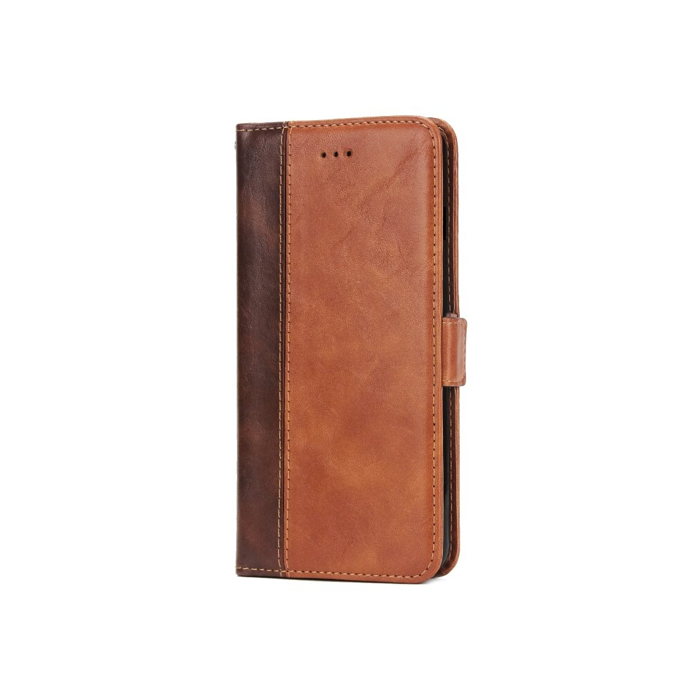 For Huawei P20 Pro Retro Texture Contrast Color Splicing Horizontal Flip Tpu + Pu Leather Case With Card Slots & Holder & Wallet(Brown) Brown 8881471543829