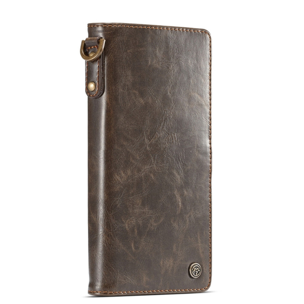 Crazy Horse Texture Magnetic Absorption Detachable Horizontal Flip Leather Protective Case For Galaxy S10+, With Lanyard & Card Slots & Wallet(Brown) Brown 8881471544093