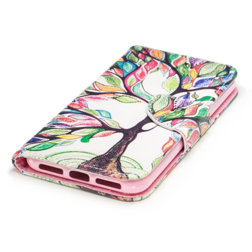 Colored Drawing Pattern Horizontal Flip Leather Case For Samsung Galaxy A10e ,With Holder & Card Slots & Wallet(Tree Of Life) 8881471542266