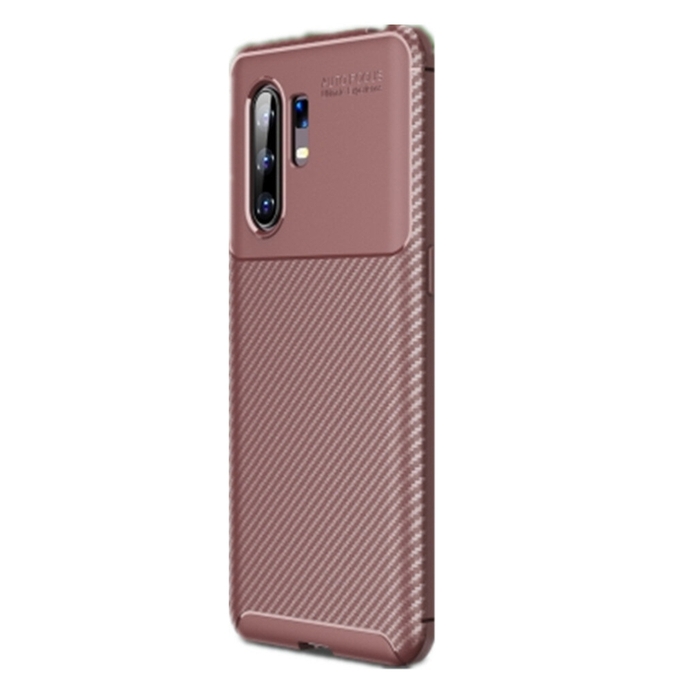 2 Pcs For Vivo X30 Carbon Fiber Texture Shockproof Tpu Case(Brown) Brown 8881471546639