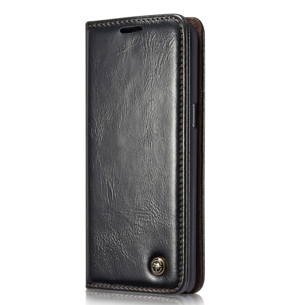 For Galaxy S8 Pu + Pc Business Style Crazy Horse Texture Horizontal Flip Leather Case With Holder & Card Slots & Wallet(Black) Black 8881471543683