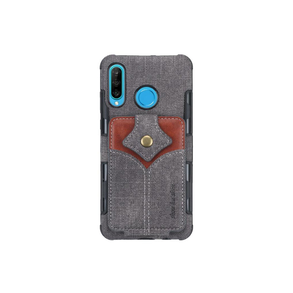 For Huawei P Smart Plus 2019 Cloth Texture + Pu + Tpu Shockproof Protective Case 8881471540026