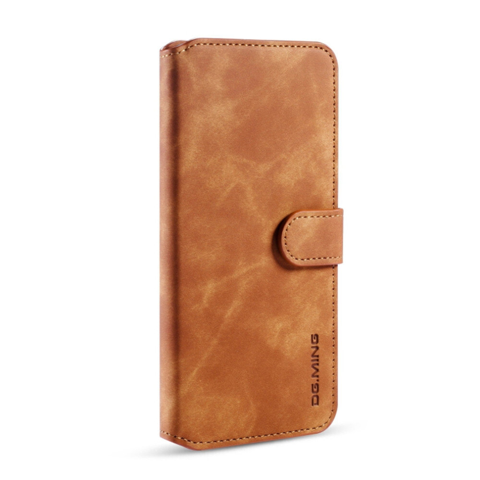 For Oneplus 7T Retro Oil Side Horizontal Flip Case With Holder & Card Slots & Wallet(Brown) Brown 8881471540873