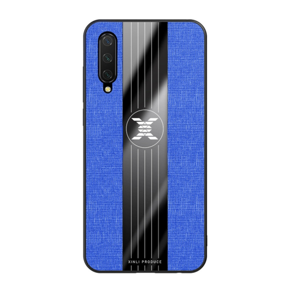 For Xiaomi Mi Cc9 Stitching Cloth Texture Shockproof Tpu Protective Case(Blue) Blue 8881471540897