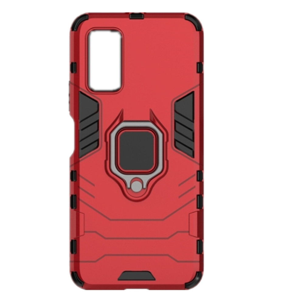 For Huawei Honor V30 Shockproof Pc + Tpu Protective Case With Magnetic Ring Holder(Red) Red 8881471547087