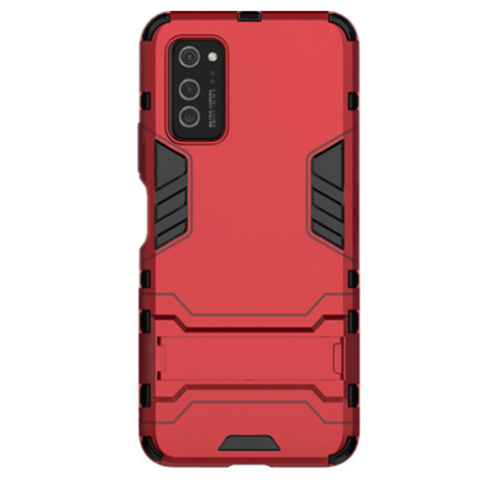 For Huawei Honor V30 Shockproof Pc + Tpu Protective Case With Invisible Holder(Red) Red 8881471542679