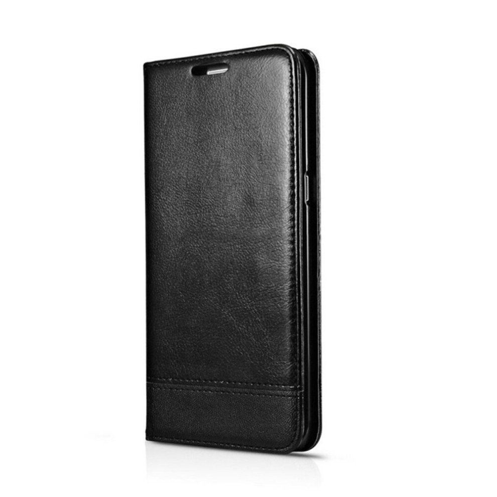 Double-Sided Adsorption Stitching Horizontal Flip Leather Case For Galaxy S10, With Holder & Card Slots & Sling(Black) Black 8881471556379