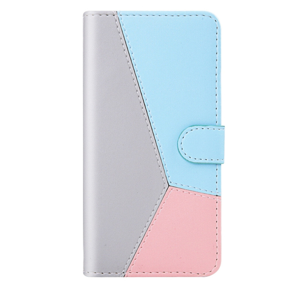 For Xiaomi Redmi Note 5 Pro Tricolor Stitching Horizontal Flip Tpu + Pu Leather Case With Holder & Card Slots & Wallet(Grey) Grey 8881471553668