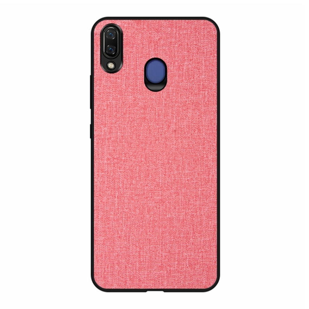 2Pcs Shockproof Cloth Texture Pc+ Tpu Protective Case For Galaxy M20 (Pink) Pink 8881471556683