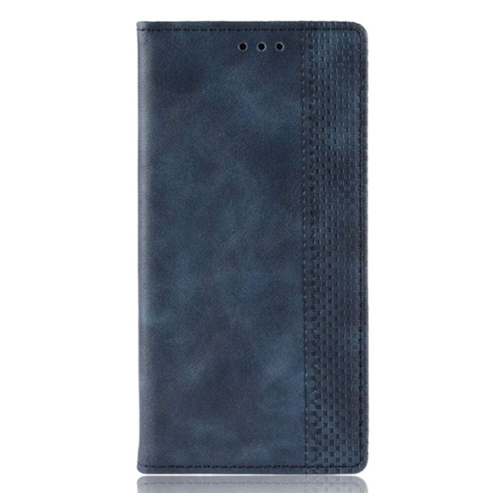 Magnetic Buckle Retro Crazy Horse Texture Horizontal Flip Leather Case For Nokia 9 Pureview, With Holder & Card Slots & Photo Frame(Blue) Blue 8881471556416