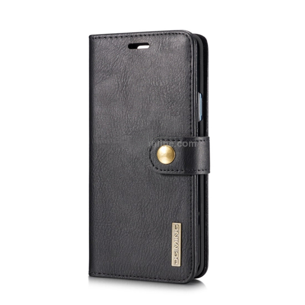 For Galaxy S9+ Crazy Horse Texture Horizontal Flip Detachable Magnetic Protective Case With Holder & Card Slots & Wallet(Black) Black 8881471556300