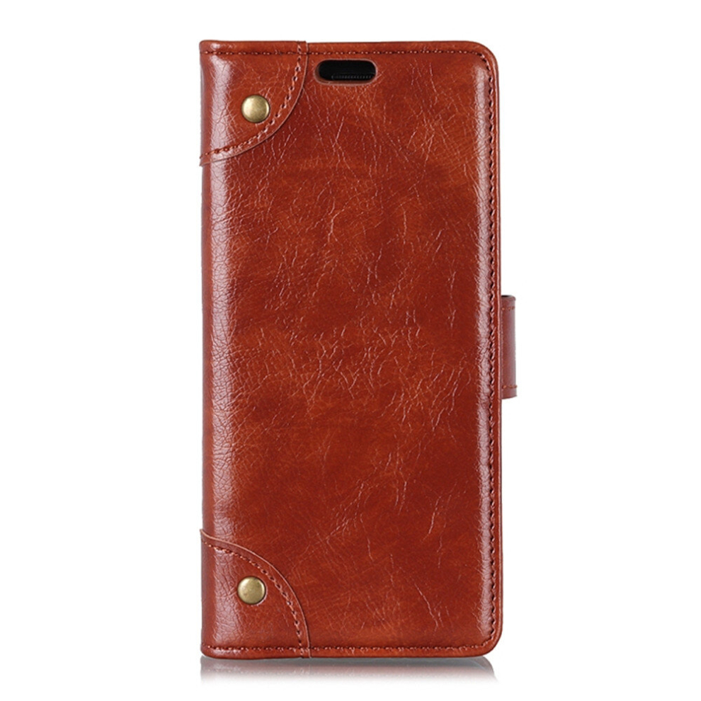Copper Buckle Nappa Texture Horizontal Flip Leather Case For Xiaomi Mi Mix 3, With Holder & Card Slots & Wallet (Brown) Brown 8881471541924