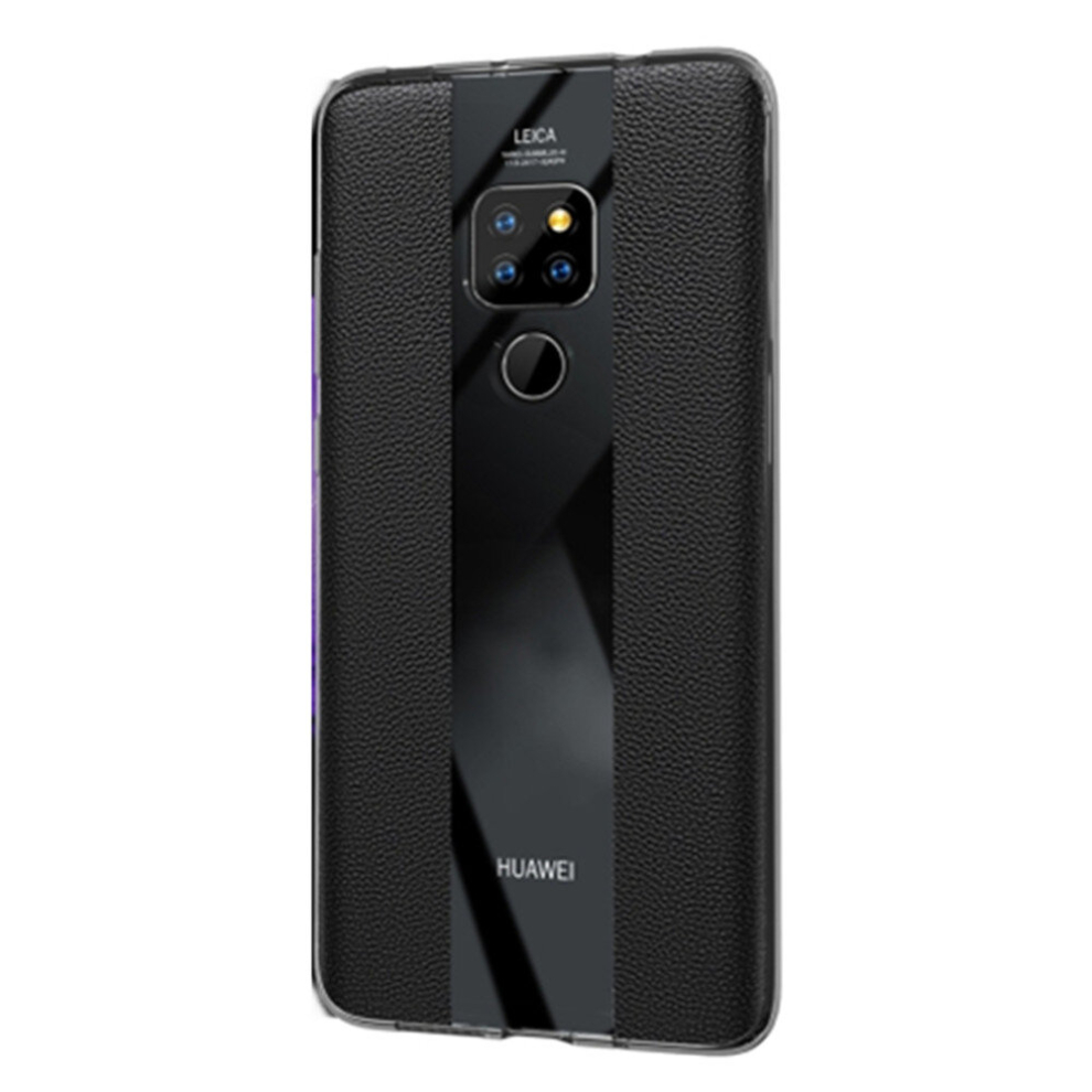 2Pc Anti-Slip Leather + Tpu Protective Case For Huawei Mate 20 (Black) Black 8881471550117