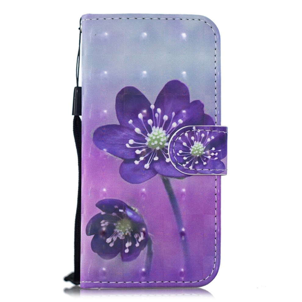 3D Painting Pattern Coloured Drawing Horizontal Flip Pu Leather Case With Holder & Card Slots & Wallet For Huawei Y9 Prime (2019) / P Smart Z( F Purple 8881471553477