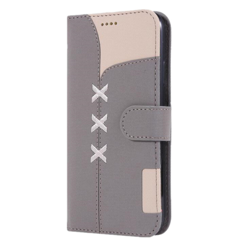 Fabric Stitching Embroidery Horizontal Flip Leather Case With Holder & Card Slots & Wallet For Galaxy Note 9 8881471553767