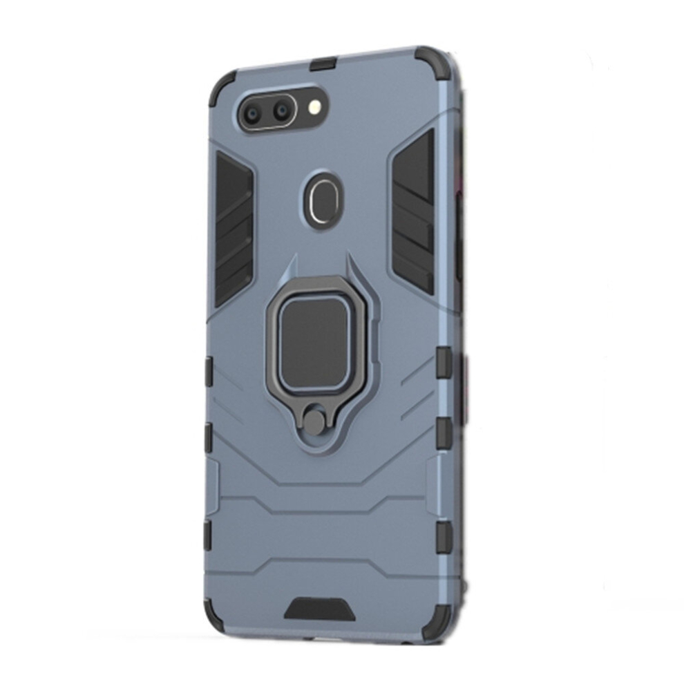 2 Pcs Pc + Tpu Shockproof Protective Case For Oppo R15, With Magnetic Ring Holder 8881471552692